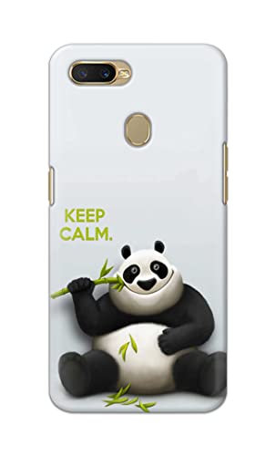 Image of PRINTFIDAA� Printed Hard Back Cover Case for Oppo A7 | Oppo A5s | Oppo A12 | Oppo A11k | Oppo A12s Back Cover (Cartoon Panda) -2808