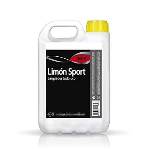 Sisbrill Limón Sport, Limpiador Concentrado Interior y Exterior vehículo - Tapicería, Salpicadero, Cuero, Mosquitos - 5 Litros