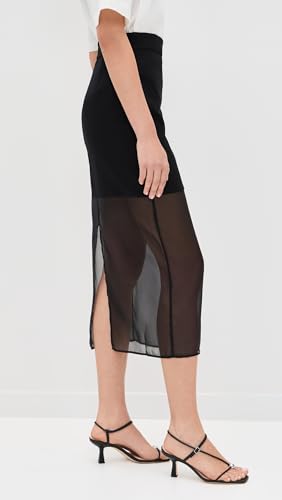 Pixie Market Women's Skirt with Mesh Sheer Bottoms4