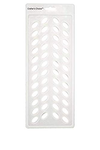 Crafter's Choice - Lip Balm Tube Filling Tray - Silicone Tray for Filling Lip Balm Tubes and Cosmetic Products - Oval - 3002