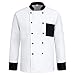 Mens Work Coat White Professional Cardigan Button Black Unisex Long Sleeve Classic Work Clothes Camisas De para Mujer