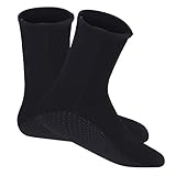 FakeFace Professionelle Neoprensocken 3mm Thermo Tauchsocken Strandsocken Beachsocken Damen Herren Wasserdicht Neopren-Socken Schwimmen Socken Tauch Füßlinge für alle Wassersport