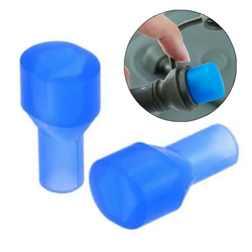 Image of 2Pcs Blue Bite Valve Replacement Sheath, Water Replenishment Package Valve Nozzle, Hydraulic Silicone Nozzle Component Compatible With Reservoir Water Replenishment Package Accessories