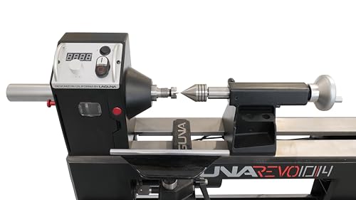 New! 10\" Revo 10|14 Benchtop Lathe - 1 HP PWM Motor, Auxiliary 120V Outlet, Projected Bearing Cone. - Thumbnail 5