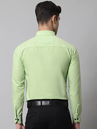 Image of Majestic Man Slim Fit Solid Cotton Blend Formal Shirt for Men