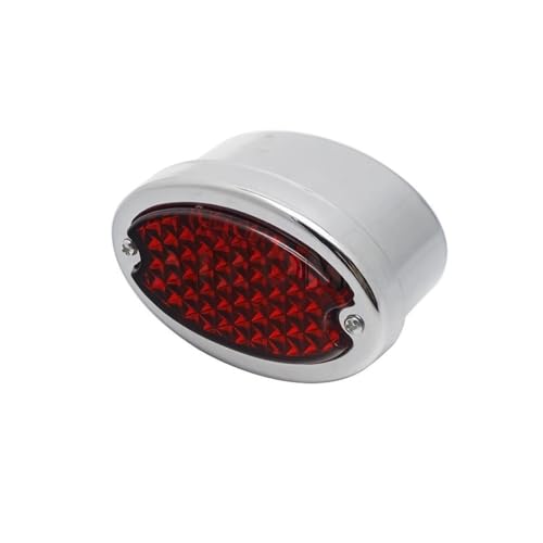 Feu arrière LED pour moto 12V style œil de chat compatible Softail Chopper Bobber