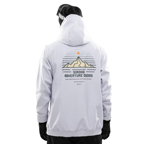 Veste de ski respirante coupe-vent avec coutures étanches et jupe pare-neige