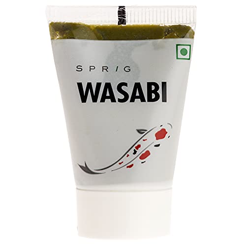 Image of S P R I G Sprig Wasabi | Made with Real Wasabi | Paste of Japanese Horseradish | Extra Hot | No artificial colours, flavours or fillers | Use with Sushi, Sashimi & Soba | 50 g