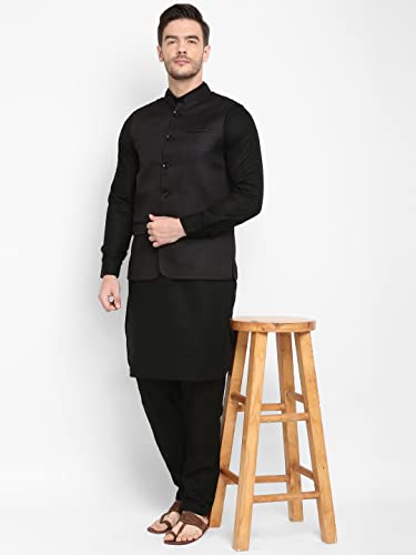 Image of hangup Men's Printed Cotton Nehru Jacket /waist coat, color Green. Size 38 (170A PrintedDup Nehru)