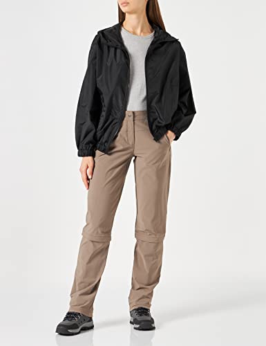 VAUDE Wanderhose Damen Farley Stretch Capri T-Zip III – Braun – Gr. 40 Lang – Ansicht 3