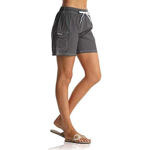 Rocorose Women's Swim Shorts Grey M Cover