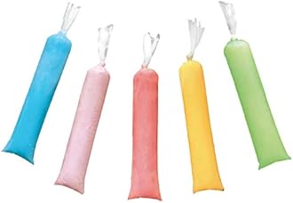 2x12 Bolsas Para Helado Bolis/Ice Candy Wrappers/Ice Moldes Para Paletas De Helado, Plastic Disposable Ice Popsicle Bags and Icecream Maker(pack of 100)