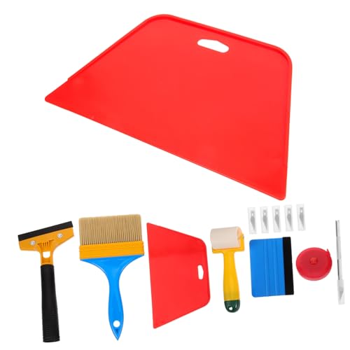 Angoily 12piezas Kit De Herramientas Para Empapelar Rascador Alisador y Rodillo Para Juntas Para Instalar y Quitar Tapiz y Películas Para Ventanas