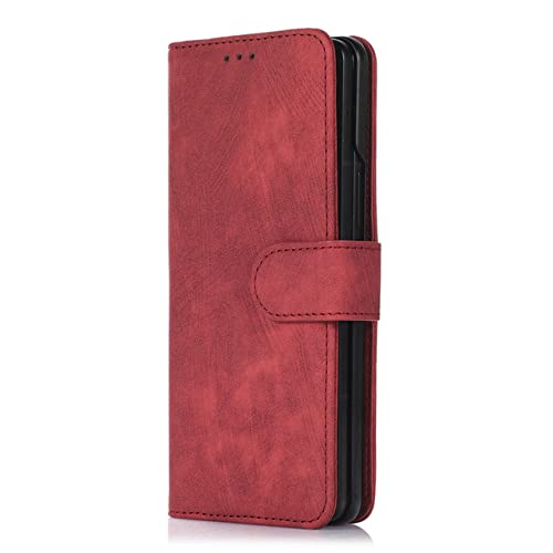 Coque Galaxy Z Fold 4 3 rouge avec lanière pour garder les mains libres en voyage