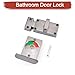 BE-TOOL Latch Indicating Lock Zinc Alloy Restroom Indicator Lock Privacy Partition Door Lock Easy to Use for Bathroom Toilet(3 PCS)