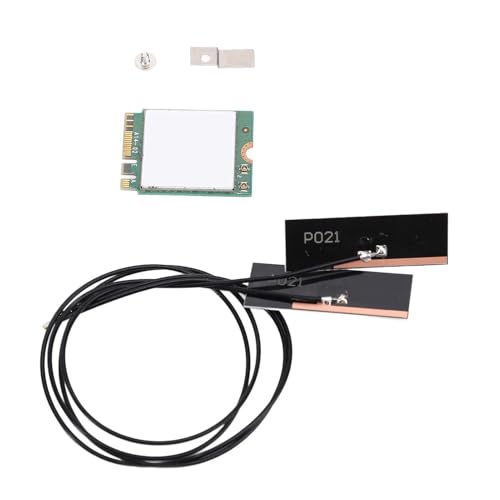 Tarjeta WiFi, AC 1200Mbps Doble Banda 2.4GHz 5GHz con Bluetooth 4.2 Tarjeta de Red Inalámbrica para PC de escritorio, Interfaz M.2 con Antena incorporada miniatura 1