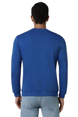 Image of Van Heusen Men's Embroidered Premium Cotton Full Sleeve Regular Fit Sweatshirt | Effortless Styling | Premium Cotton Blend