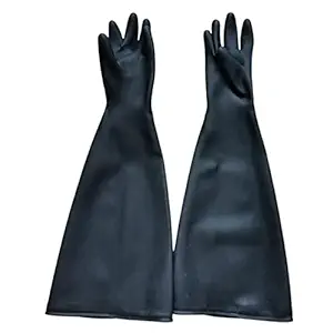 CALANDIS 65cm Working Gloves for Sand Blasting Sand Blast Cabinet Blasting 1 Pairs of