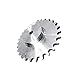 LYMFE Industrial helical gear 08B Sprocket Wheel 10/11/12/13/14/15/16/17/18/19/20/21 Teeth Chain Gear Industrial (Size : 15Teeth)