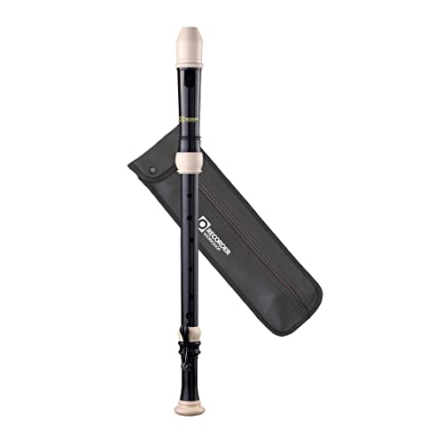 Recorder Workshop Tenor Recorder, Black with White Trim (603T)