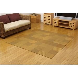 イケヒコ い草花ござカーペット 京刺子 ベージュ 382×382cm・本間8畳 4110618 (B00812X5GA) Amazon価格推移・価格追跡