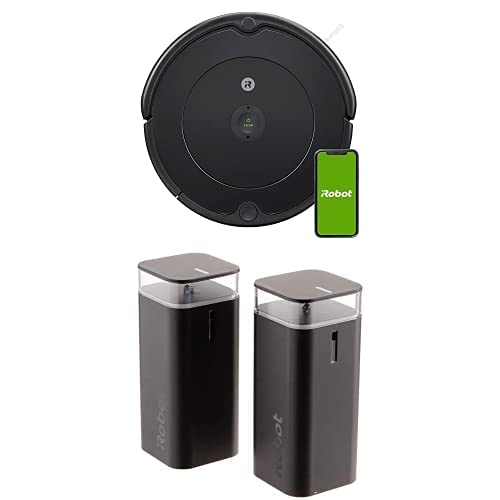 Bundle of iRobot Roomba 692 Robot Vacuum w/iRobot Authentic Replacement Parts Dual Mode Virtual Wall 2 Pack