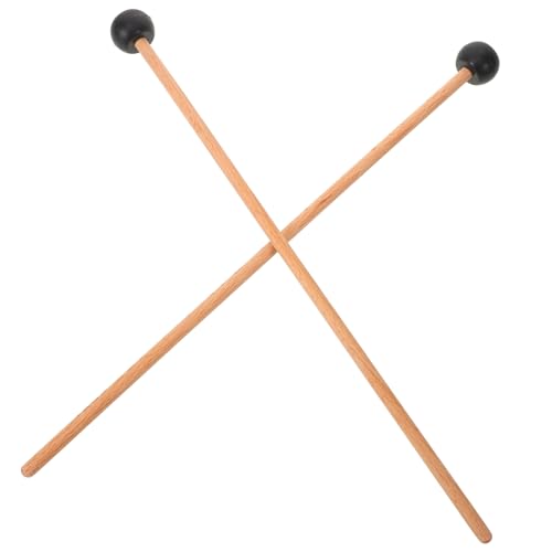 COSMEVIVI 1 pair Ergonomic Head Drum Mallet Sticks for Tongue Drum Marimba and Xylophone Practical Percussion Accessory for Music Lovers and Beginners