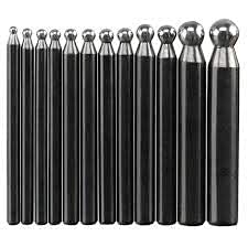 Ashirwad Gold Works Tools.Dapping & Design Tools 12 Pcs Set-Tempered.Dapping Punch Set.-picture-17