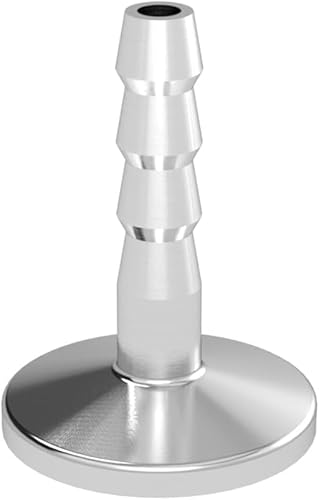 Etelux Kf16 Rubber Hose Barb Adapter Kf25, Kf40, Transition Fitting, Iso-Kf Flange Size Nw-16, Nw-25, Nw-40, 304 Stainless Steel (, Φ6)