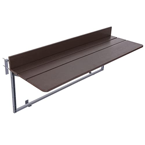 FURNIKNA Balkonhängetisch Hängetisch Balkon Klappbar 5-Fach...