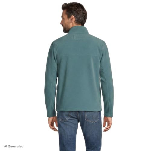 Image of Lands' End Men's Anyweather Fleece Quarter Zip Pullover
