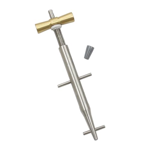 Qzojcoi Heavy - Duty 5-1/4" Stainless Steel and Aluminum Bronze T - Bar Nut Tool,Fit for 1/4 Model Setup