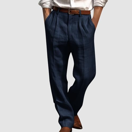 Work Pants for Men, Cargo Pants for Men Comfort Slim-fit Stretch Chino Pant Plain Front Solid Casual Pant with Pockets2