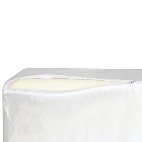 Furhaven Dog Bed Liner Water-Resistant Foam Mattress Protector Cover - White, Medium by Furhaven - Image 3