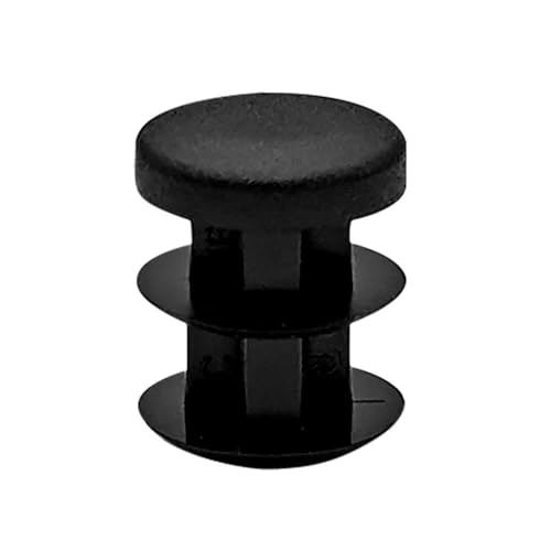 Image of Outwater Plastic 1 /2 inch Dia. Round Insert End Caps for Tubing, Finishing Plug for Round Tubing Chair Glide, Floor Protector, Fits Multi Gauge Tubing, USA Made, 50 Pack