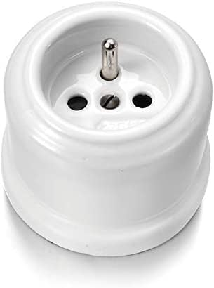 Prise de courant Frances 2P+TT 16A en porcelaine Fontini DO 33208172 blanche