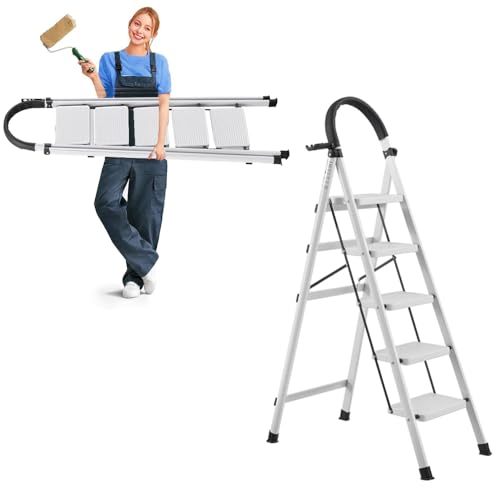 precio escalera de aluminio 5 peldaños marca Aserose