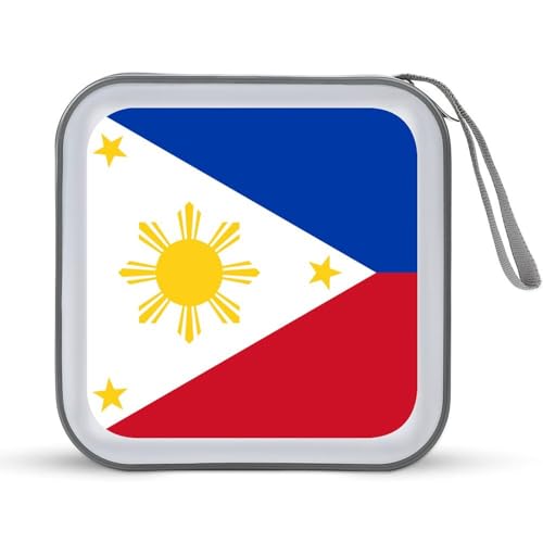 Philippines Flag CD Case DVD Storage Case Portable