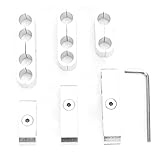 Ignition Wire Divider, Silver Corrosion-Resistant Aluminum Alloy Spark Plug Wire Loom Separator, Compatible with 7mm 8mm 9mm 9.5mm Wires, for Engine Bay Organization & Heat Management