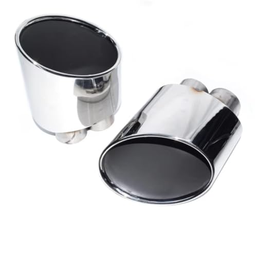 A4用 A5用 A6用 A7用 RS4用 RS5用 RS6用 RS7用 エキゾーストチップ マフラーチップ テールパイプ ステンレススチール製エキゾーストパイプ 車のテール排気管(Silver-A)