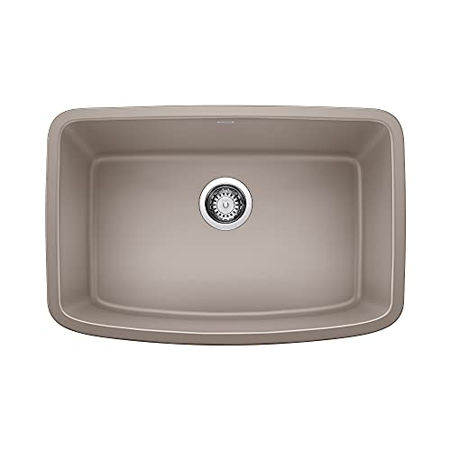 Blanco 442549 Évier de cuisine en granit Valea 18 po x 27 po Truffe