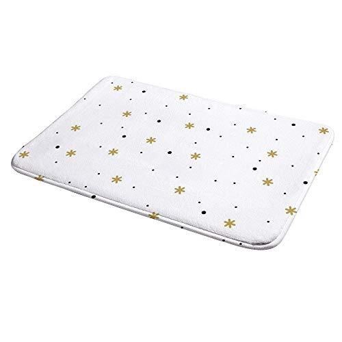 Tapis de bain absorbant l'eau lavable machine velours corail