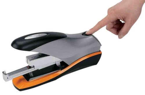 Agrafeuse grande capacité Rexel Optima 70 pour 70 feuilles noire et orange