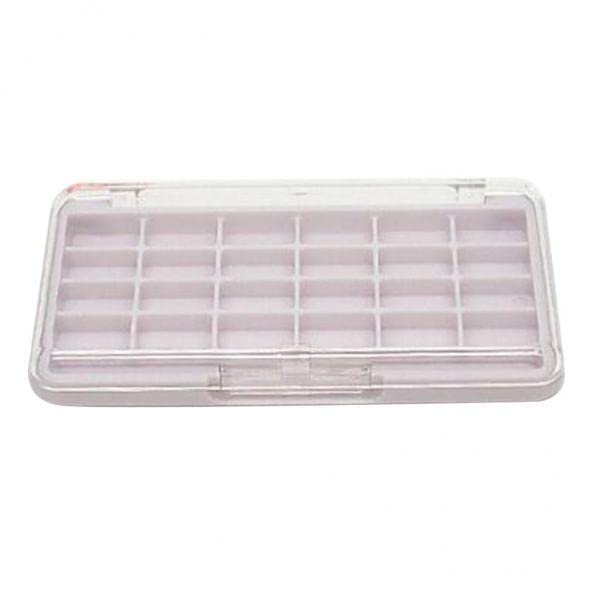 UJEAVETTE® 4x24 Grid Empty Makeup Eyeshadow Palette Blush Lip Gloss Powder DIY Case White-picture-31
