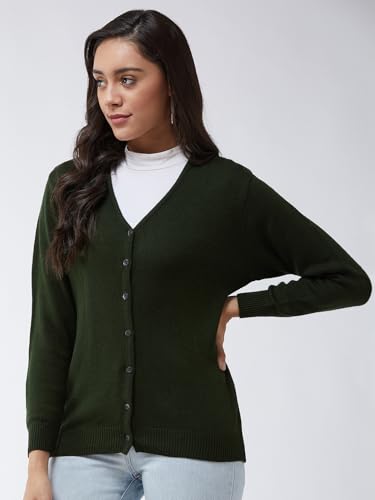 Image of Pivl Womens Winter Season V Neck Full Sleeves Sweater /Cardigan