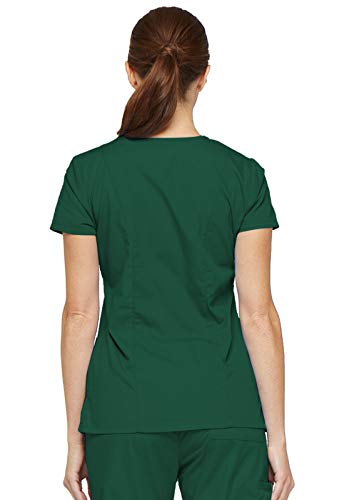 Image of Dickies Women's Jr. Fit V-Neck Scrub Top Multiple Patch Pockets