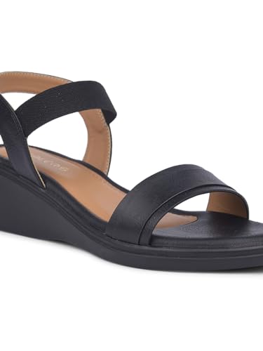Image of Liberty LDF-22 Women Casual Sandal With PU Upper | PU Sole Sandal For Women | Stylish Wedge Heel Elastic Sandal For Women | Trendy Design Women Sandal