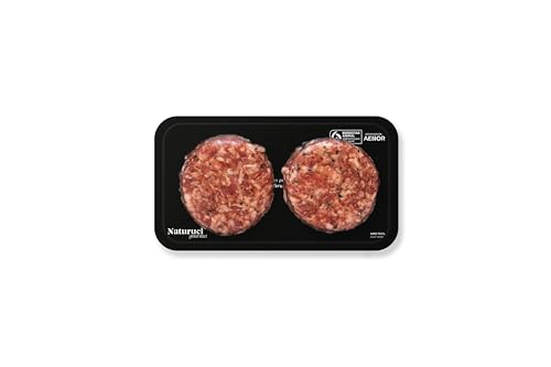 Naturuel Gourmet - Hamburguesa de Trufa 240 g - 2 Unidades por Bandeja – Cerdo Duroc de Teruel – Sin Conservantes ni Colorantes Artificiales - Envío Refrigerado con Seur Frío