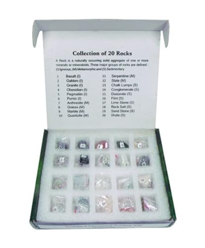 Image of United Scientific Rocks Set of 20, Geology Rock Set