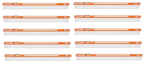 Image of Halonix 48W Led Batten /Tubelight | LED White Tubelight for Living Room, Hall, Shops,Showrooms | Cool White Batten| Pack of 10